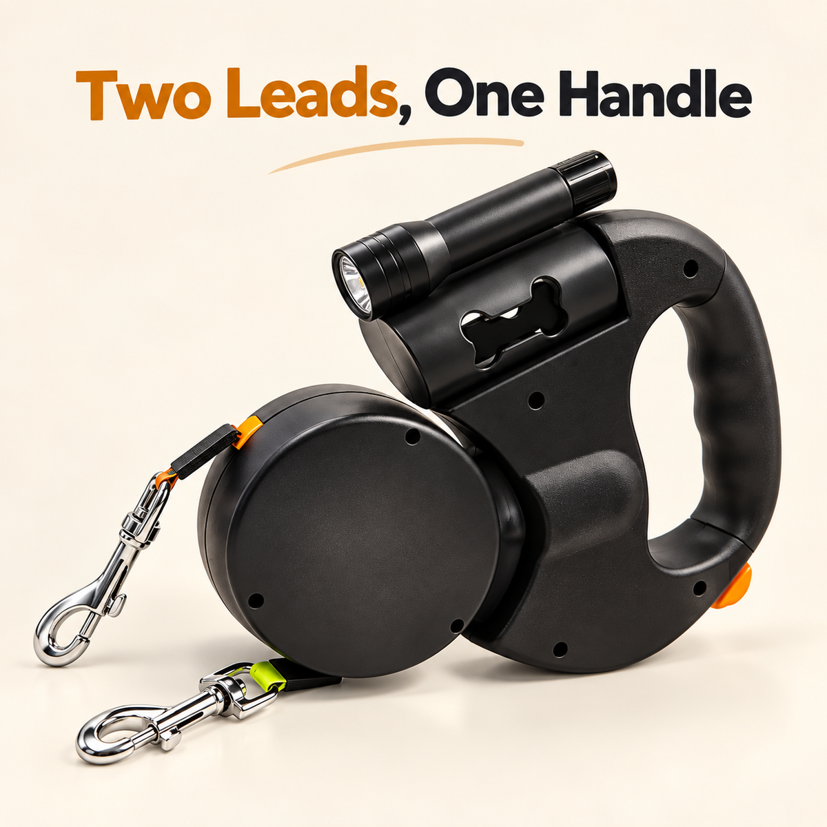 DuoWalk Dual Retractable Dog Leash