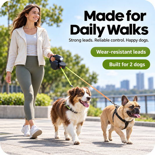 DuoWalk Dual Retractable Dog Leash