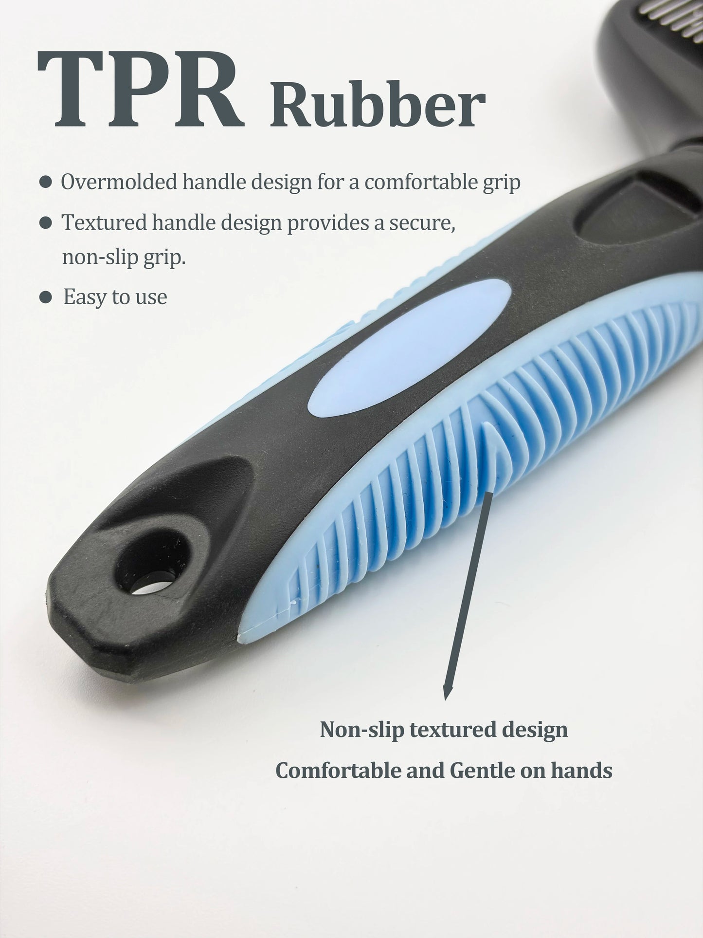 3-in-1 Deshedding Brush for Dogs & Cats — Removes Loose Undercoat, Cuts Mats and Knots